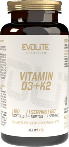 Evolite Vitamin D3+K2 - 120 softgels