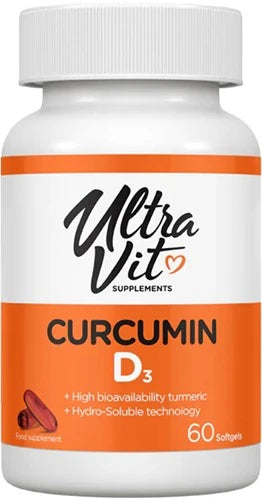 Ultravit Curcumin D3 - 60 softgels