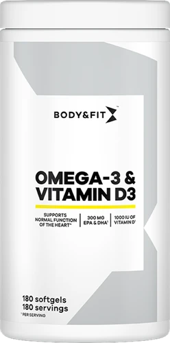 Body & Fit Omega-3 & Vitamin D3 - 180 softgels