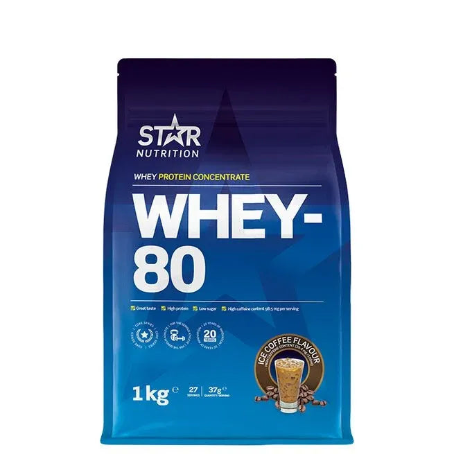 Star Nutrition Whey-80, 1 kg, Ice Coffe