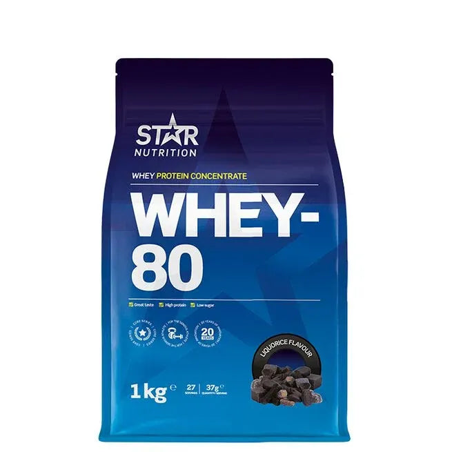 Star Nutrition Whey-80, 1 kg, Liqurice