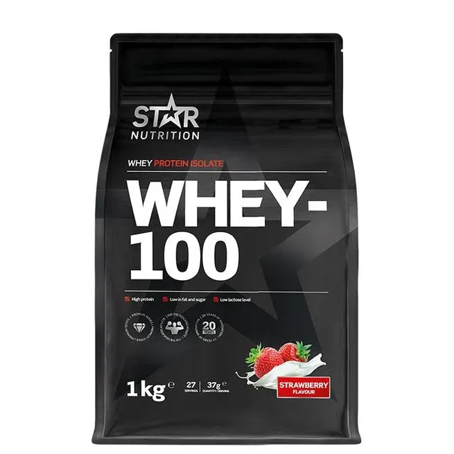Star Nutrition WHEY-100, 1 kg, Strawberry
