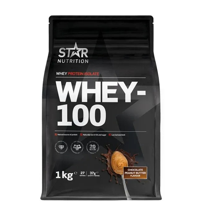 Star Nutrition WHEY-100, 1 kg, Chokolate Peanutbutter