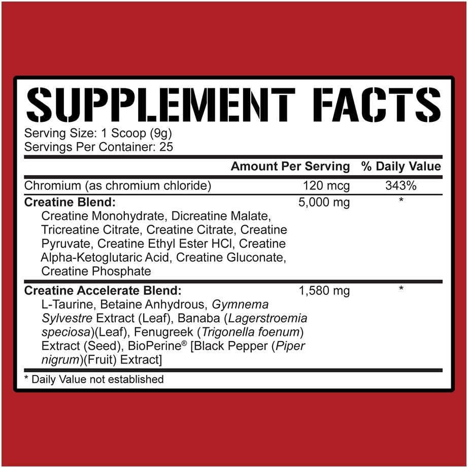 5% Nutrition Crea-TEN - 231 g Blue Raspberry