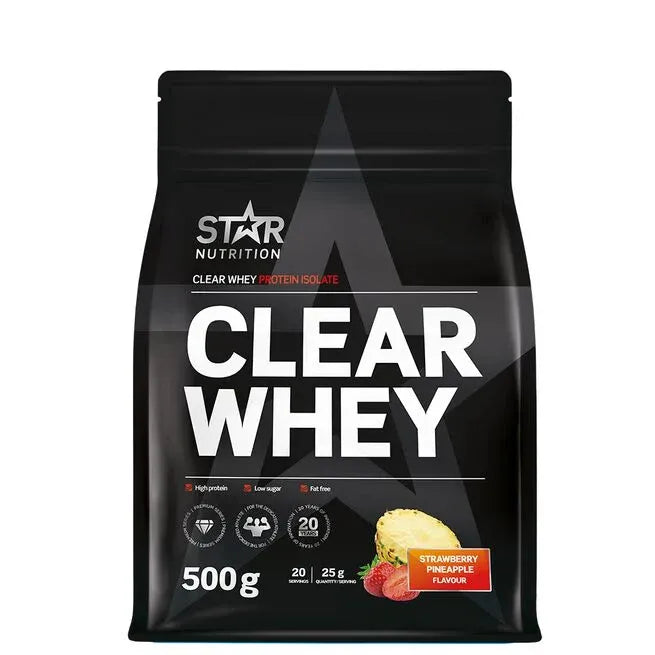 Star Nutrition Clear Whey Vassleprotein 500 g Strawberry Pineapple