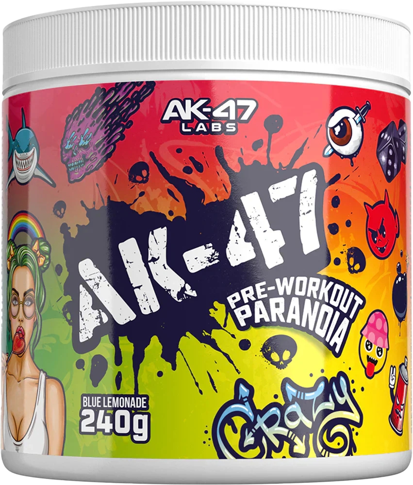 AK-47 Labs Pre-Workout Paranoia - 240 g Blue Lemonade