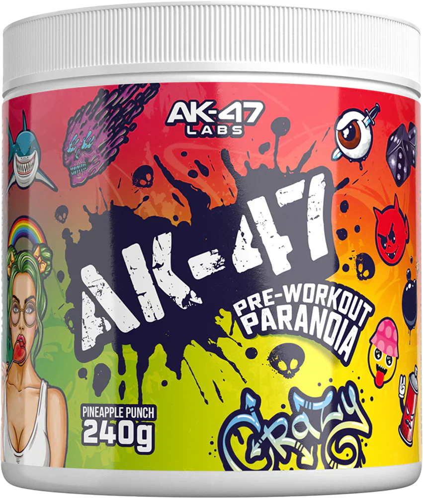 AK-47 Labs Pre-Workout Paranoia - 240 g Pineapple Punch
