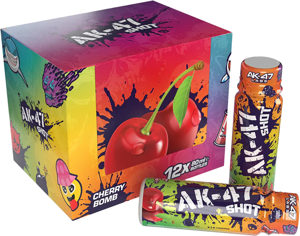 AK-47 Labs Shots - 12 x 80 ml - Cherry Bomb