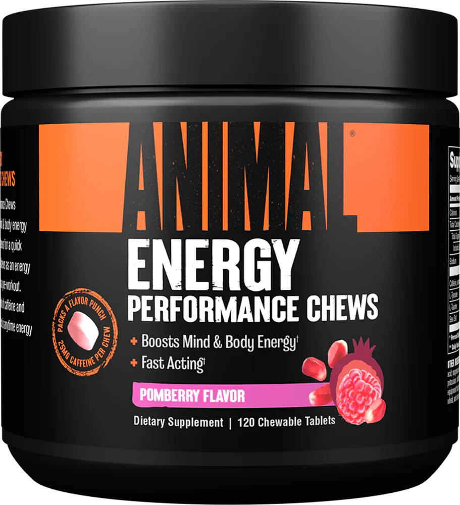 Animal Energy Chews - 60 tabs Pomberry
