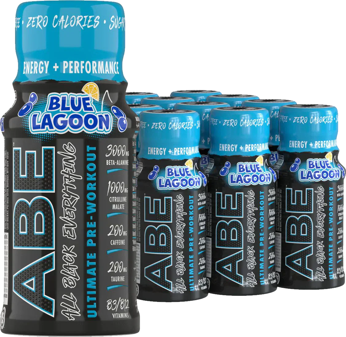 Applied Nutrition ABE Ultimate Pre-Workout Shot - 12 x 60 ml Blue Lagoon
