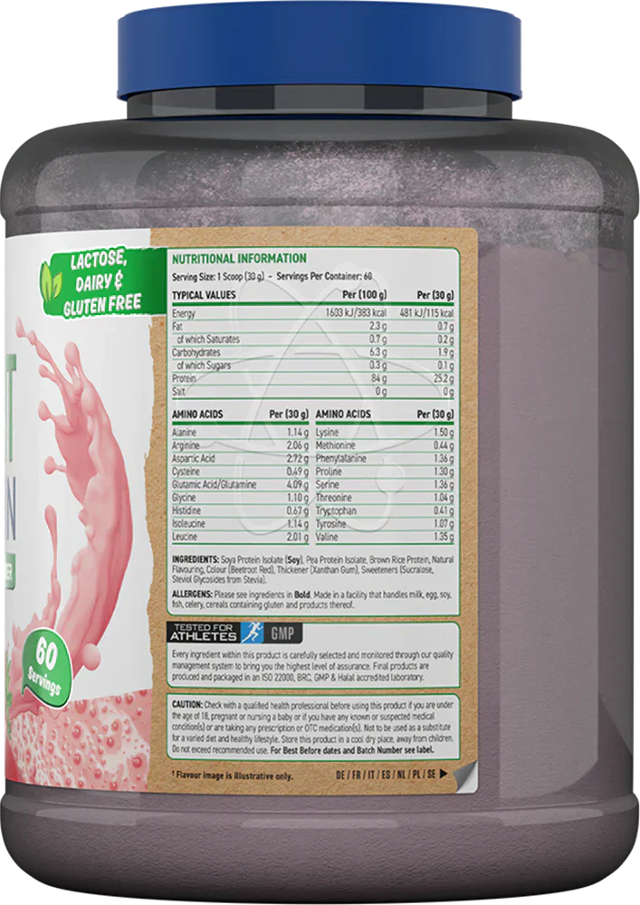 Applied Nutrition Critical Plant Protein - 1800 g Strawberry