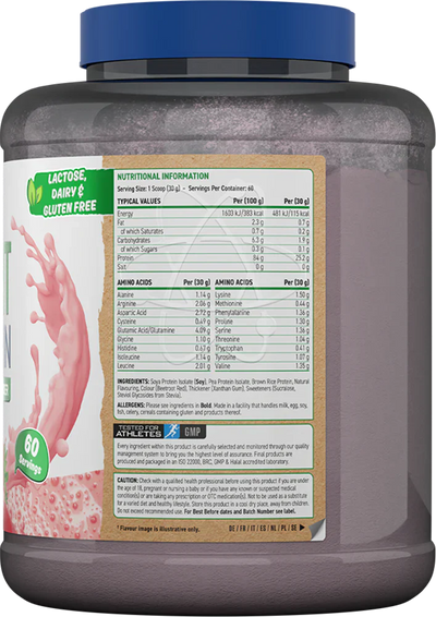 Applied Nutrition Critical Plant Protein - 1800 g Strawberry