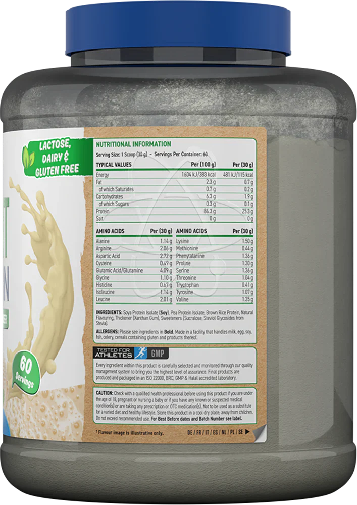 Applied Nutrition Critical Plant Protein - 1800 g Vanilla
