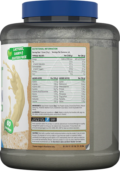 Applied Nutrition Critical Plant Protein - 1800 g Vanilla