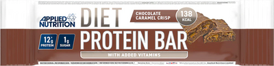 Applied Nutrition Diet Protein Bar - 12 x 45 g Chocolate Caramel Crisp