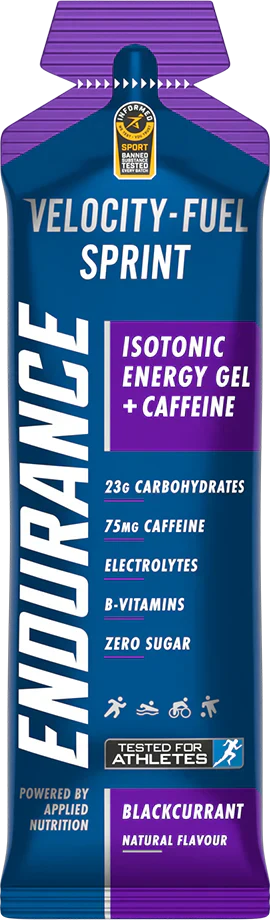 Applied Nutrition Endurance Sprint Gel With Caffeine - 20 x 60 ml Blackcurrant