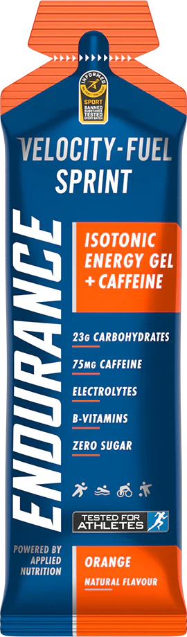 Applied Nutrition Endurance Sprint Gel With Caffeine - 20 x 60 ml Orange