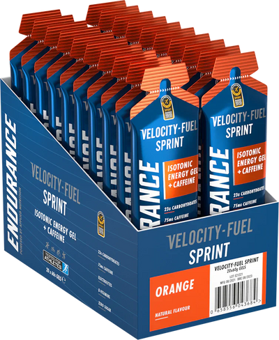 Applied Nutrition Endurance Sprint Gel With Caffeine - 20 x 60 ml Orange