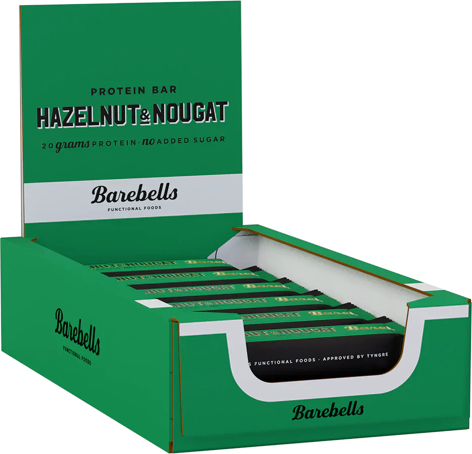 Barebells Protein Bar - 12 x 55 g Hazelnut & Nougat