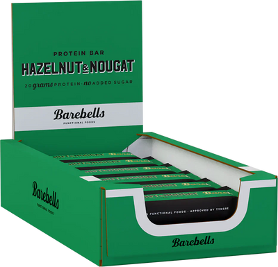 Barebells Protein Bar - 12 x 55 g Hazelnut & Nougat