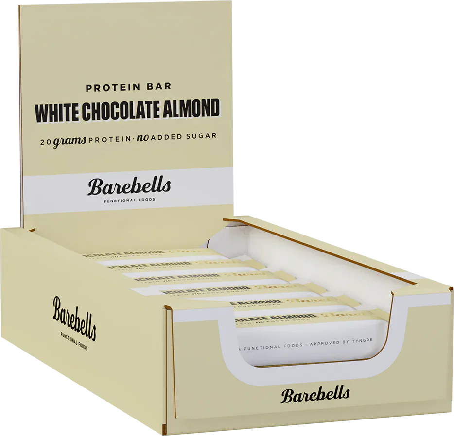 Barebells Protein Bar - 12 x 55 g - White Chocolate Almond