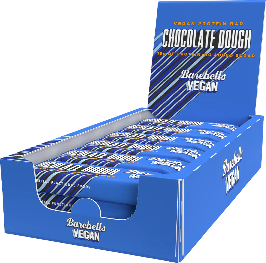 Barebells Vegan Protein Bar - 12 x 55 g Chocolate Dough