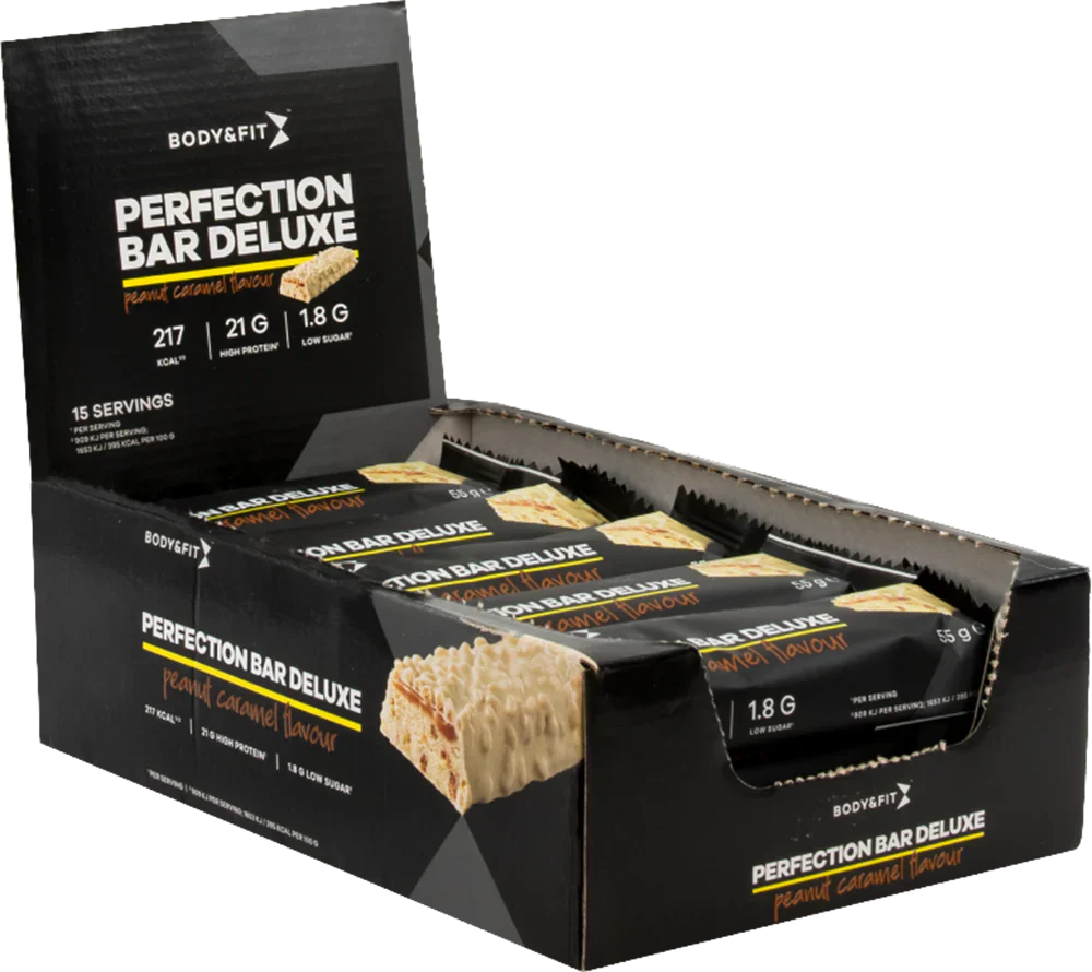 Body & Fit Perfection Bar Deluxe - 15 x 55 g Peanut Caramel