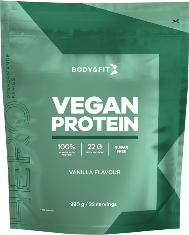 Body & Fit Vegan Protein - 990 g Smooth Vanilla