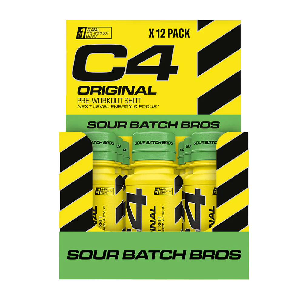 C4 Energy Shot - 12 x 60 ml Sour Batch Bros