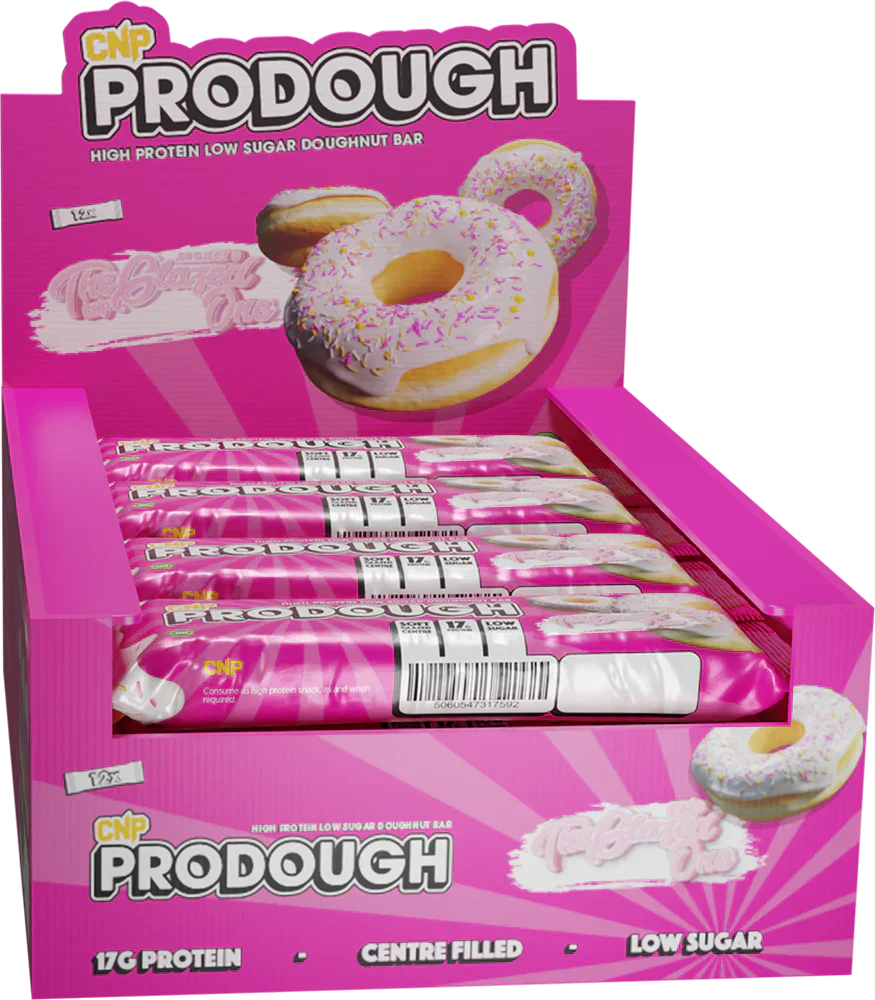 CNP ProDough Doughnut Bars - 12 x 60 g Glazed One