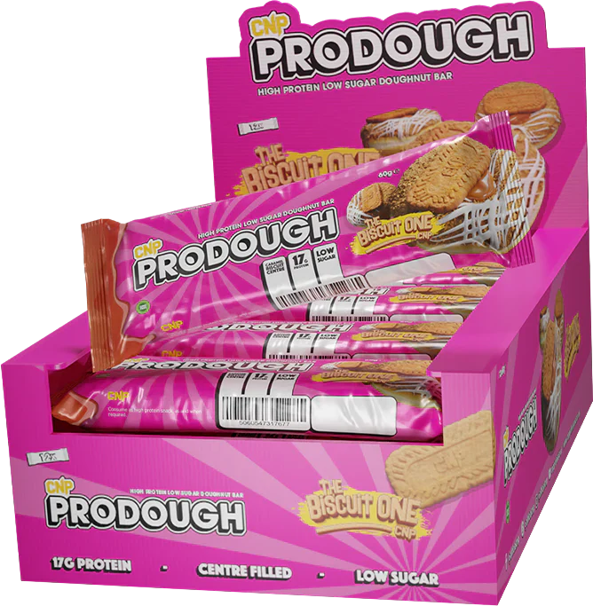 CNP ProDough Doughnut Bars - 12 x 60 g The Biscuit One
