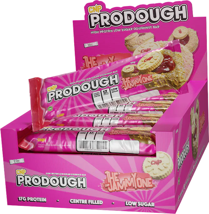CNP ProDough Doughnut Bars - 12 x 60 g The Jammy One
