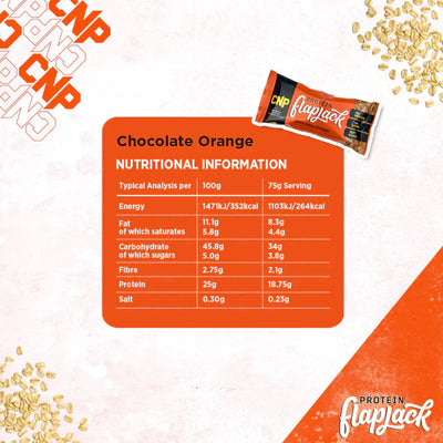 CNP Protein Flapjack - 12 x 75 g Chocolate Orange
