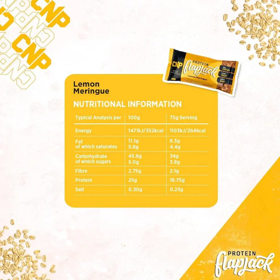 CNP Protein Flapjack - 12 x 75 g Lemon Meringue
