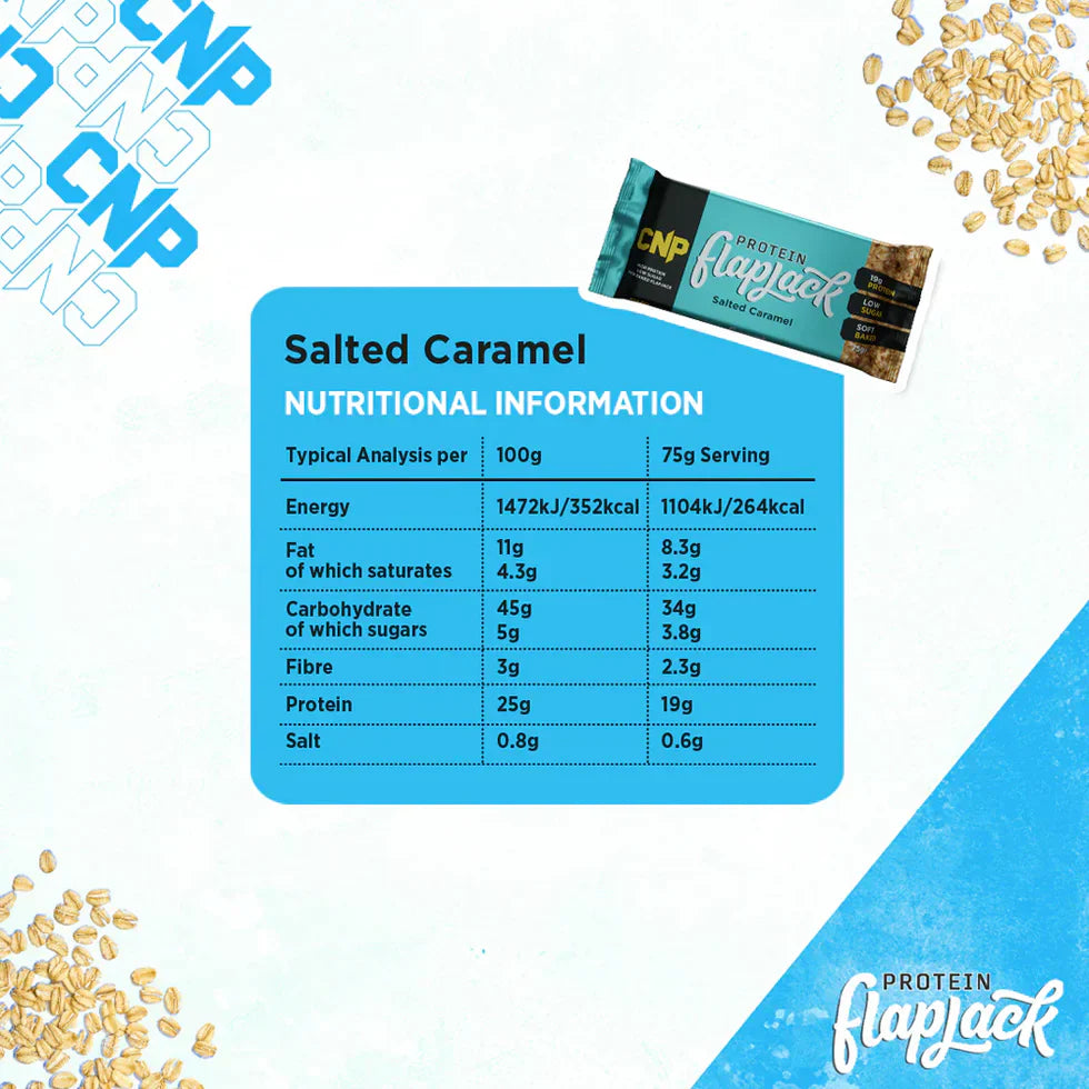 CNP Protein Flapjack - 12 x 75 g Salted Caramel