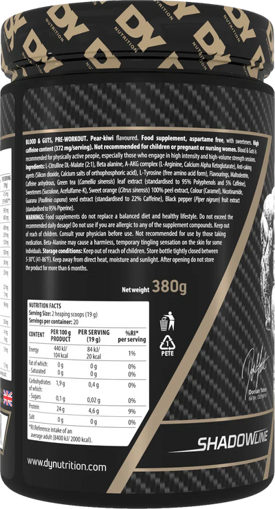 Dorian Yates Nutrition Blood & Guts - 380 g Mango