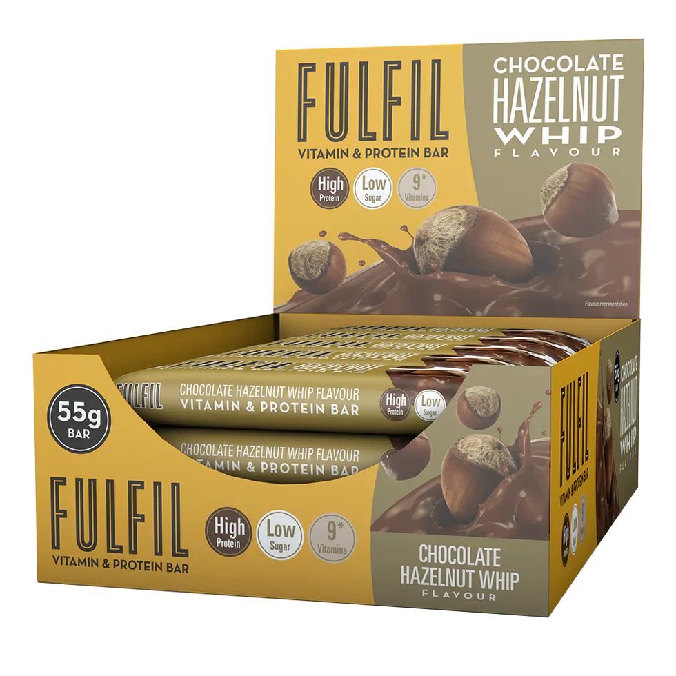 Fulfil Vitamin & Protein Bar - 15 x 55 g Chocolate Hazelnut Whip