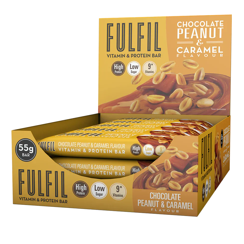 Fulfil Vitamin & Protein Bar - 15 x 55 g Chocolate Peanut & Caramel