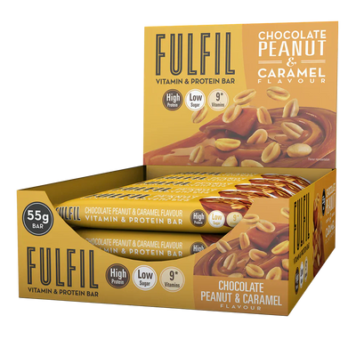 Fulfil Vitamin & Protein Bar - 15 x 55 g Chocolate Peanut & Caramel