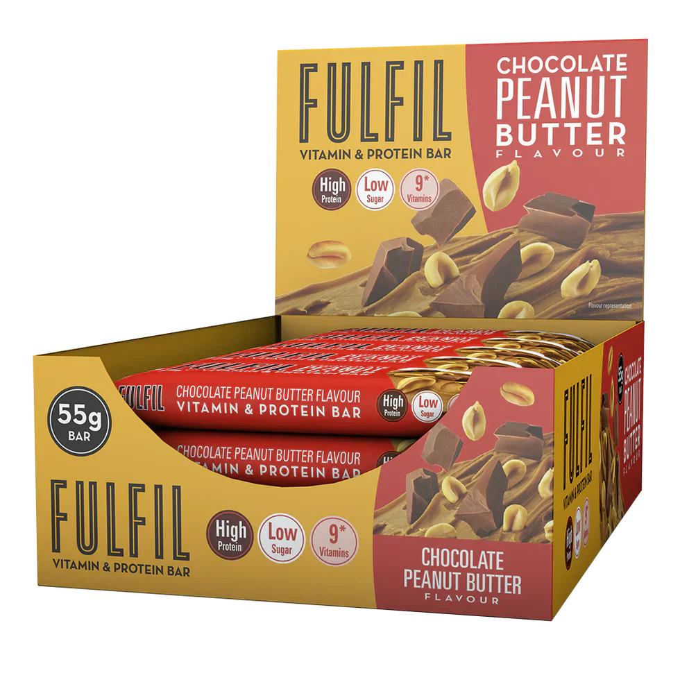 Fulfil Vitamin & Protein Bar - 15 x 55 g Chocolate Peanut Butter