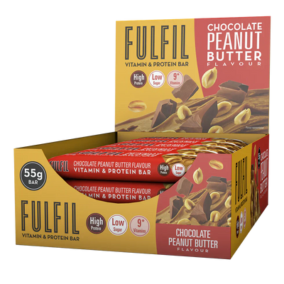 Fulfil Vitamin & Protein Bar - 15 x 55 g Chocolate Peanut Butter