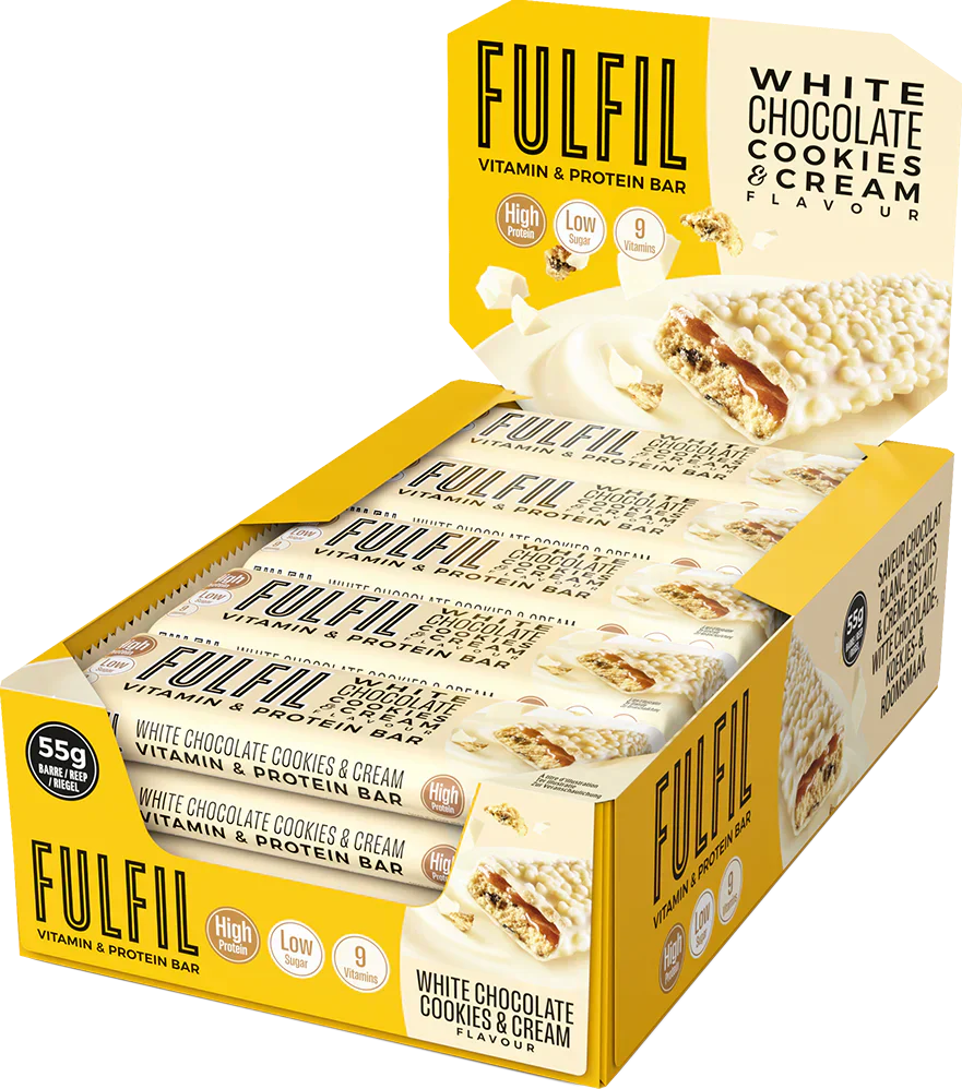 Fulfil Vitamin & Protein Bar - 15 x 55 g White Chocolate Cookies & Cream