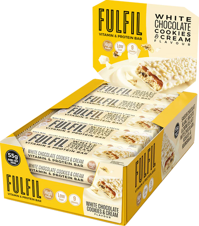 Fulfil Vitamin & Protein Bar - 15 x 55 g White Chocolate Cookies & Cream