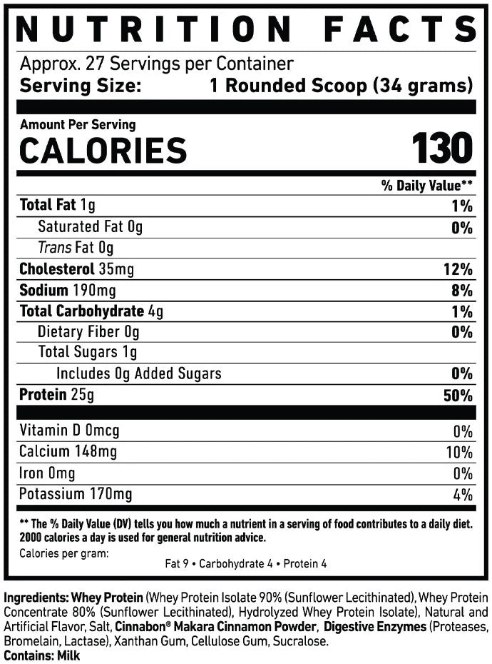 Ghost Whey - 26 servings Cinnabon