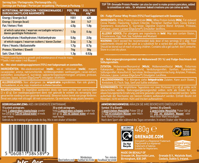 Grenade Protein - 480 g Fudged UP