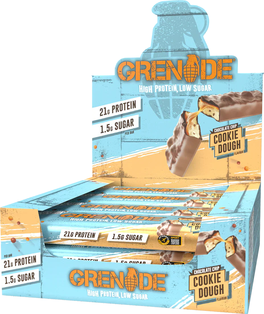 Grenade Protein Bar - 12 x 60 g Chocolate Chip Cookie Dough