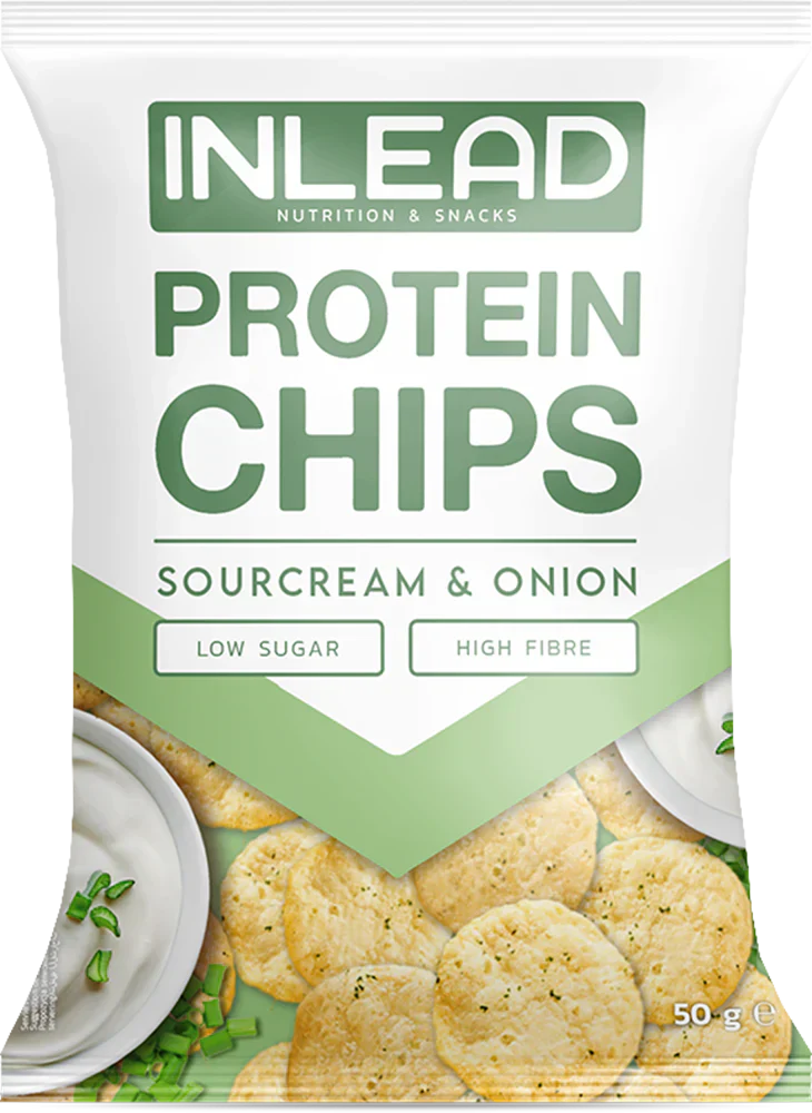 Inlead Protein Chips - 6 x 50 g Sour Cream & Onion
