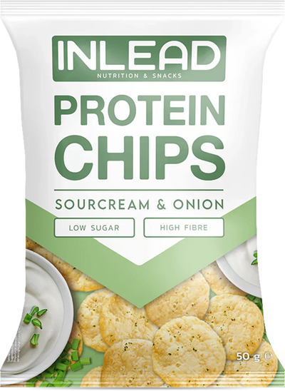 Inlead Protein Chips - 6 x 50 g Sour Cream & Onion