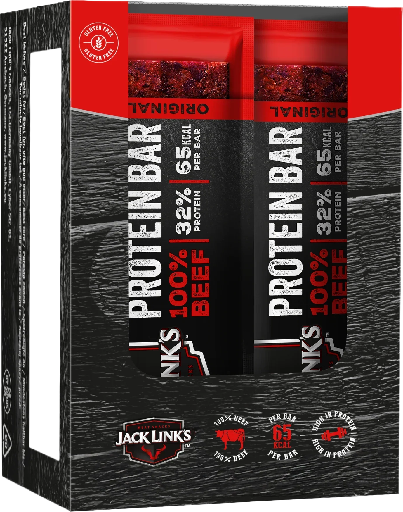 Jack Link's Protein Bar - 14 x 22,5 g - Original