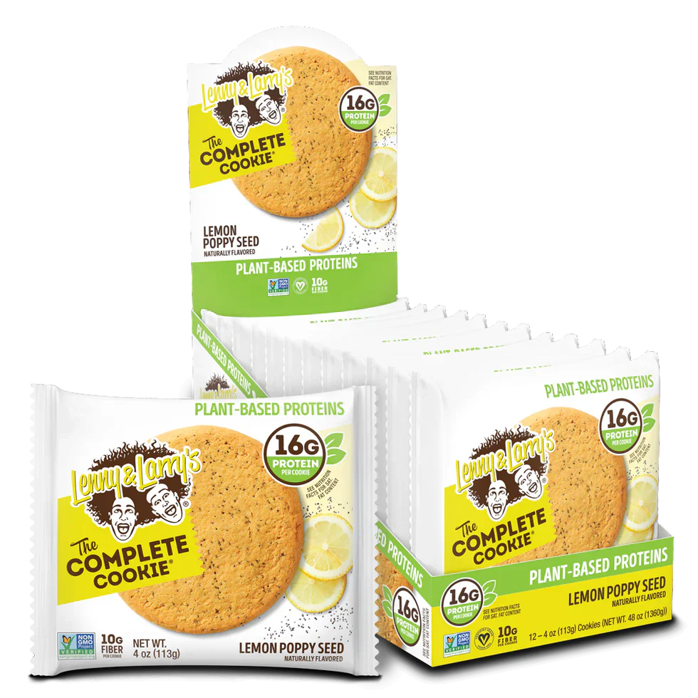 Lenny & Larry's The Complete Cookie - 12 x 113 g Lemon Poppy Seed